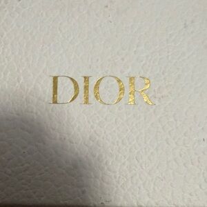 Dior Gold on White Leather Accent